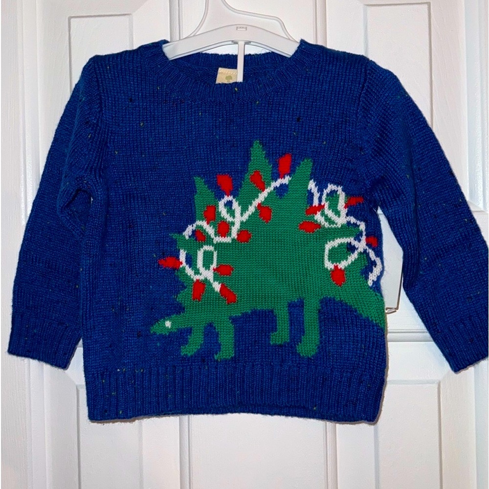 Tucker + Tate Dinosaur Stegosaurus
Christmas Holiday Sweater, Size 6 Months
